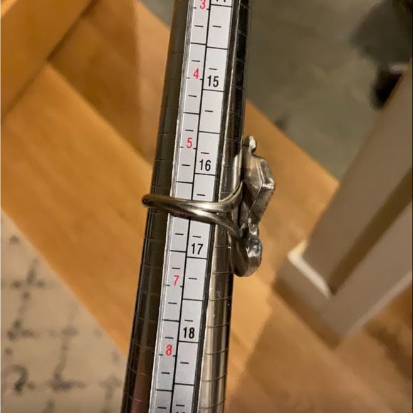 Genuine Authentic Navajo Silver Turquoise ring. Stamped NE. Size 6 - Picture 5 of 9